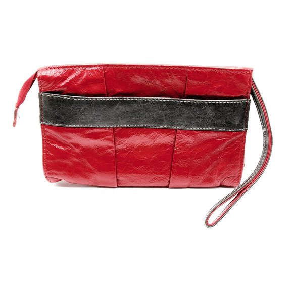 See By Chloe Wristlet Wallet, Small Leather Purse, Vintage Red Leather Wristlet - Picture 5 of 12